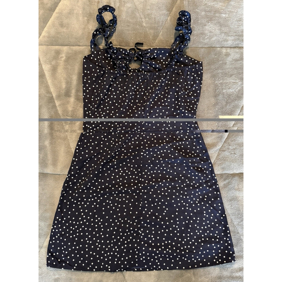 Jjwm woman WOMEN'S BLUE with WHITE POLKA DOT CAMI DRESS SIZE SMALL Summer - Picture 13 of 14